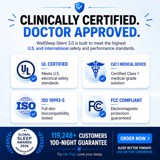 WellSleep Silent — clinically certified, doctor approved