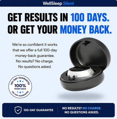 WellSleep Silent — 100-day money back guarantee